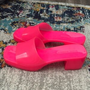 Steve Madden jelly mules. Worn once! Size 9